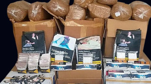Yüzlerce kilo kaçak tütün ele geçirildi